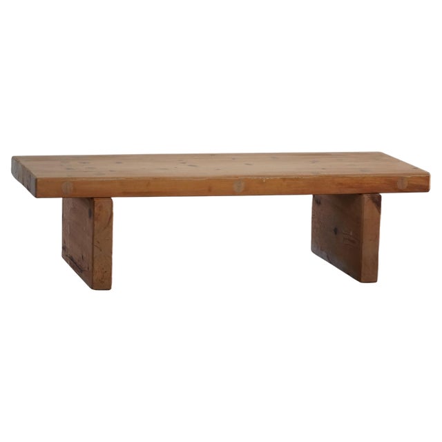 Swedish Modern Model Bambse Pine Bench attributed to Roland Wilhelmsson, 1973 For Sale