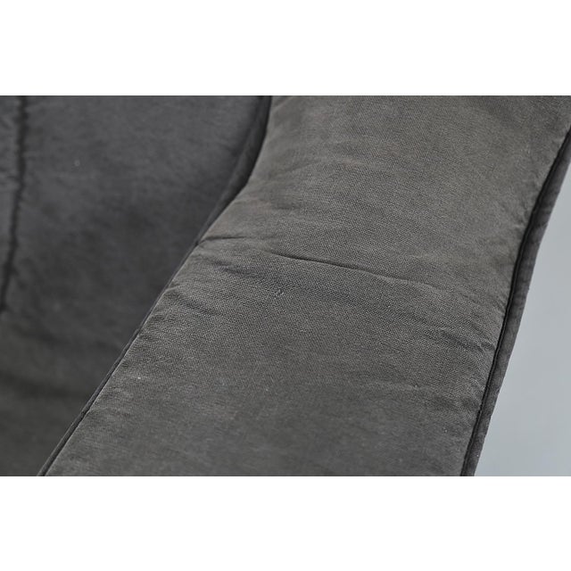 Danish Steel Tube Lounge Chair with Graphic Upholstery from Kebe, Denmark, 1970s For Sale - Image 17 of 18