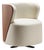 Spritz Beige and Brown Swivel Chair by Lorenza Bozzoli For Sale