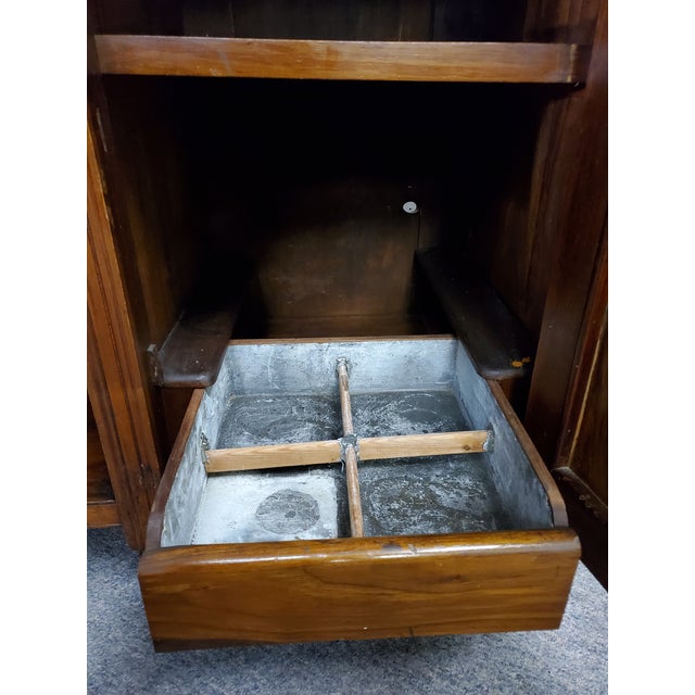 Early 20th Century Antique Hutch With Beveled Mirrors Chairish