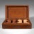 This is a set of vintage gentleman's club draughts pieces. An Oriental, mahogany game counter and carry case, dating to...