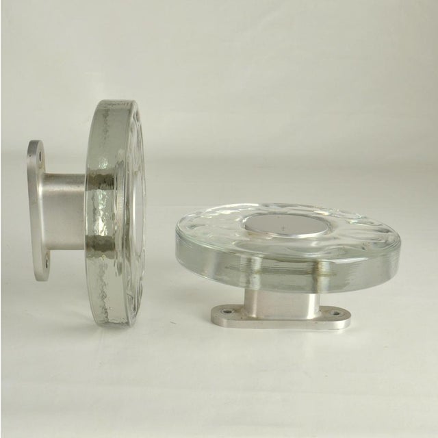 Architectural Pairs of Clerar Glass Push Pull Double Door Handles, 1960s, Set of 2 For Sale - Image 12 of 15