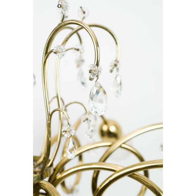 Chandelier Attributed to J. & L. Lobmeyr for Lobmeyr, 1950s For Sale - Image 12 of 14