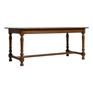 19th Century France Amber Wood Dining Table For Sale