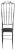 Set of height exceptional very high back nickel-plated Chiavari chairs. Black velvet top seat. Similar chairs are at the...