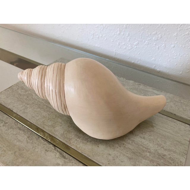 Coastal Vintage Resin Shell Sculpture For Sale - Image 3 of 5