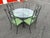 Mid-Century Modern 1960s Beautiful Mid Century Modern Wrought Iron Patio Set Table and 5 Chairs For Sale - Image 3 of 6