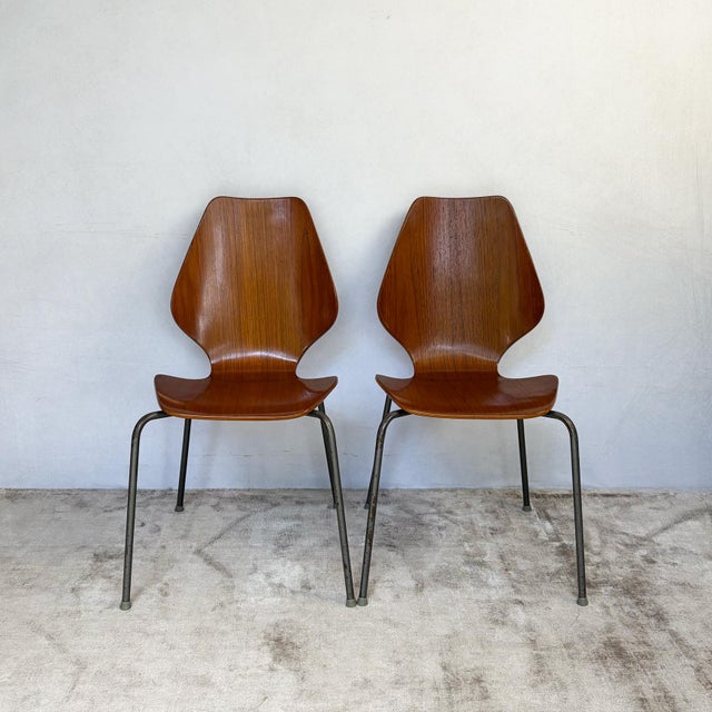 1950s Danish Chairs by Herbert Hirche for Jofa Stalmobler, 1950s, Set of 2 For Sale - Image 5 of 11