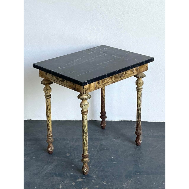 Vintage Distressed Wrought Iron Side Table For Sale - Image 11 of 12