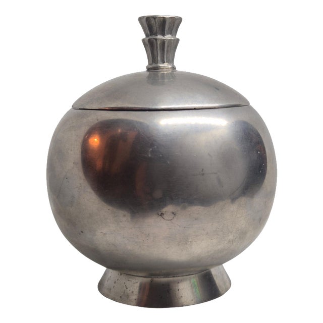 Swedish Grace Decorative Pewter Box by Harald Linder, Uppsala, 1933 For Sale