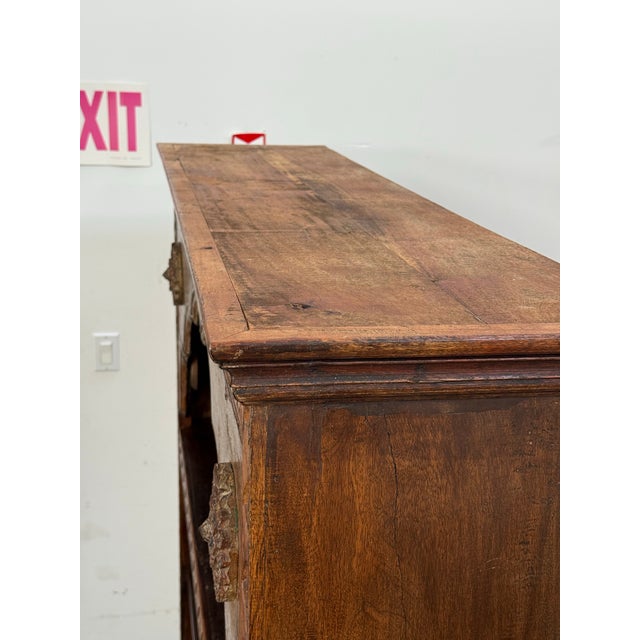 Carved Wood Open Bookcase, Vintage For Sale - Image 12 of 12