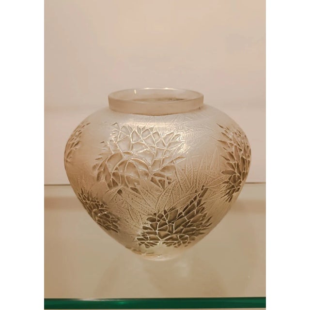 René Lalique Esterel Vase in Gray Glass by René Lalique for Lalique, 1923 For Sale - Image 4 of 6