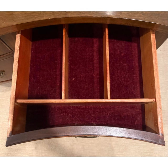 Wood Vintage Hollywood Mahogany Sideboard Buffet For Sale - Image 7 of 12