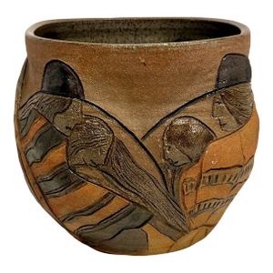 1970 Jean Donovan Studio Art Pottery Hand Thrown Signed and Dated Pot Vase
