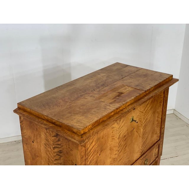 Biedermeier Secretary Cabinet, 1830s For Sale - Image 4 of 16
