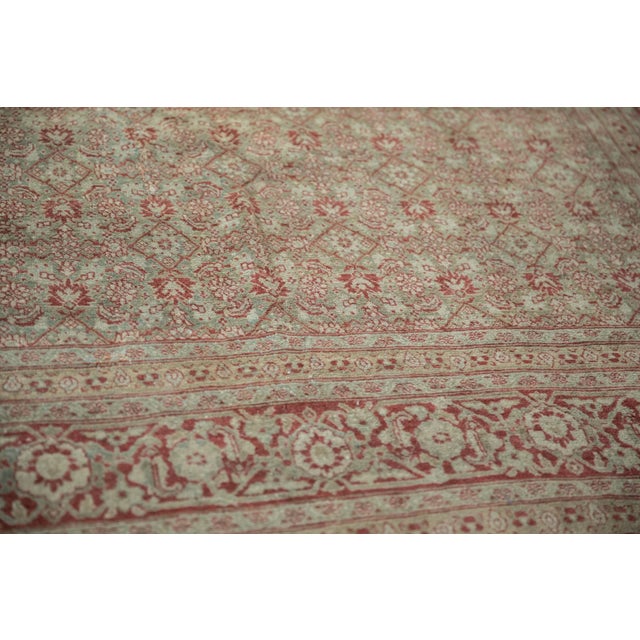 Vintage Distressed Tabriz Carpet - 6'2" X 9'11" For Sale - Image 9 of 11