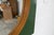 Brown Round Teak Wall Mirror on Green Rectangular Board, 1960s For Sale - Image 8 of 18