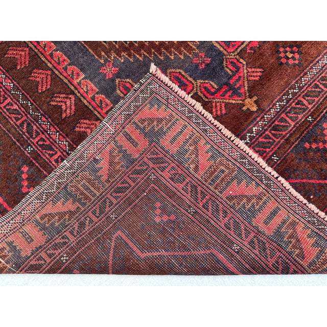 Antique Herati Hand-Knotted Wool Rug - 8'7" X 4'0" For Sale - Image 14 of 14