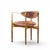 Mid 20th Century Dan Johnson for Selig Viscount Mid Century Brass and Walnut Chair For Sale - Image 5 of 9