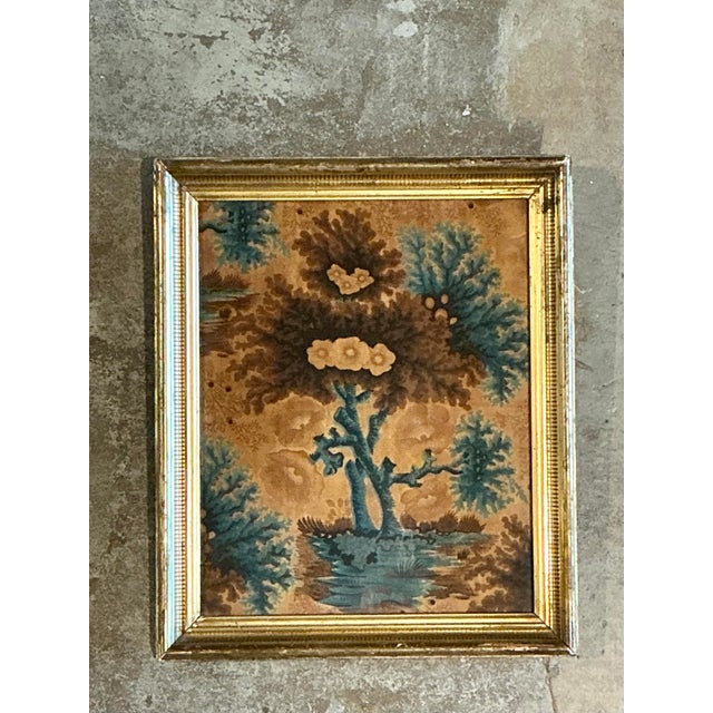 Late 20th Century Vintage Framed Printed Fabric For Sale - Image 5 of 12