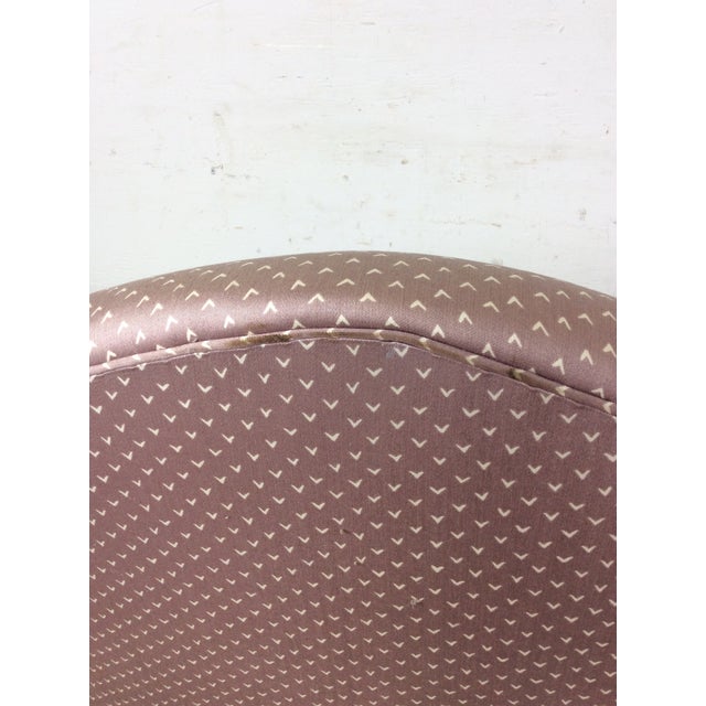 Textile Pair Polka Dot Pink Accent Chairs For Sale - Image 7 of 12