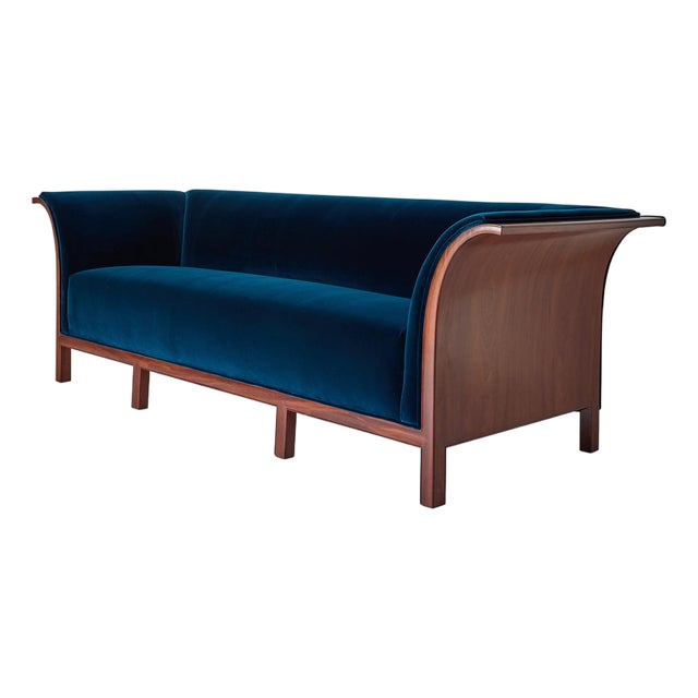 1930s Mahogany Three-Seater Sofa Attributed to Frits Henningsen For Sale