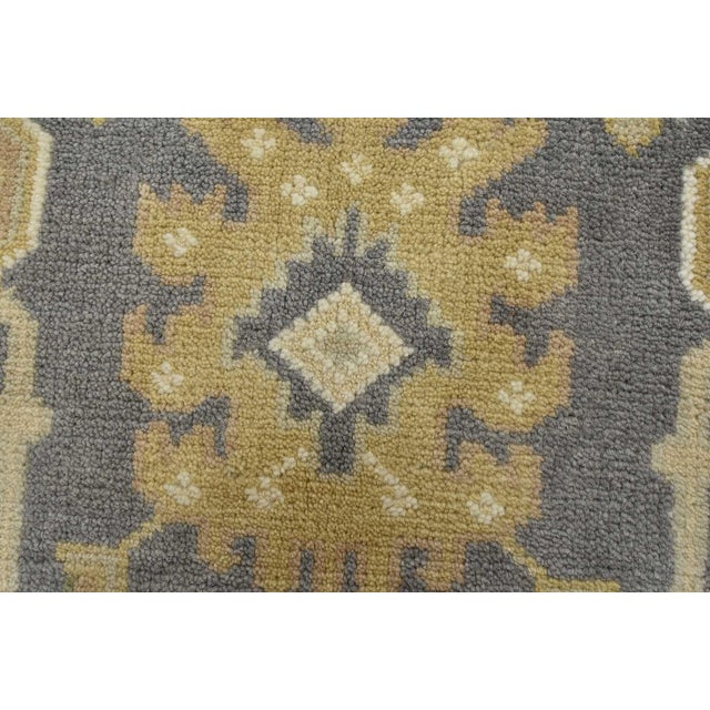 2020s Oushak Rug 5’2” X 8’2” Gray Wool Traditional Hand-Knotted Oriental Carpet For Sale - Image 5 of 15