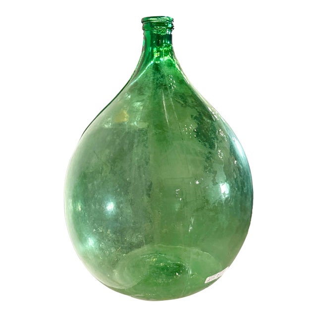 Vintage French Dame Jeanne Demijohn Wine Bottle For Sale