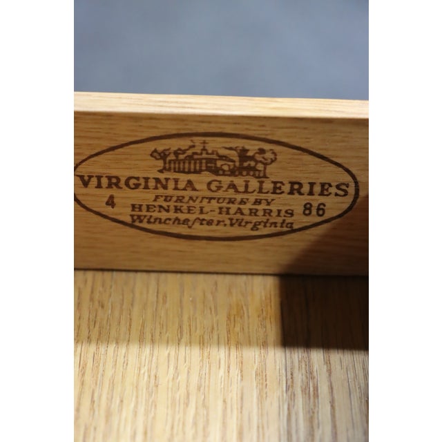 Late 20th Century Henkel Harris Virginia Galleries Mahogany Pembroke Drop Leaf End Tables – Pair For Sale - Image 5 of 14