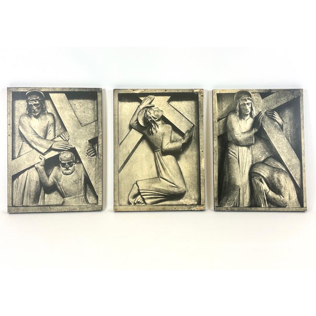 Brutalist Stations of the Cross, Print on Board, 1960s, Set of 3 For Sale - Image 15 of 15