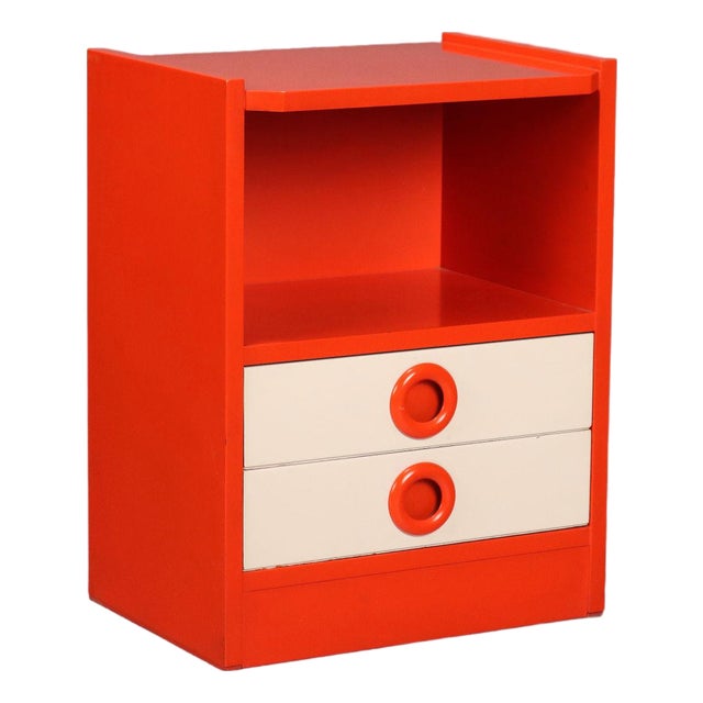 Vintage Nightstand in Wood, 1970s For Sale