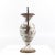 Ornate Bronze and Ceramic White Vase For Sale - Image 4 of 8