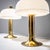 Metal 1970s Brass and Plexiglass Table Lamps in the Style of Anders Pehrson - a Pair For Sale - Image 7 of 10