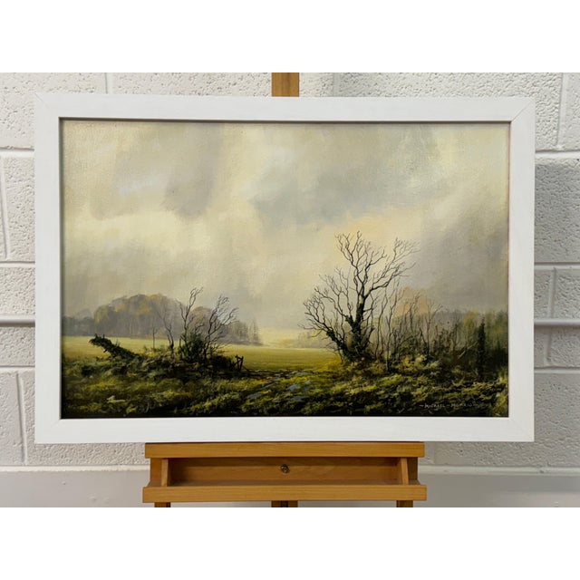 Winter Field on Overcast Farmland in the English Countryside by British Artist 1975 (Circa) For Sale - Image 9 of 18