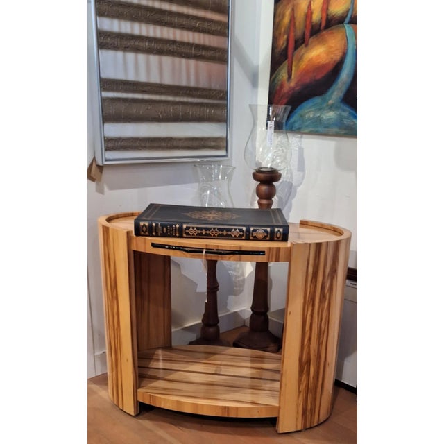 Wood LastChance!Estate Hard Maple Clear Lacquered Side Table For Sale - Image 7 of 10