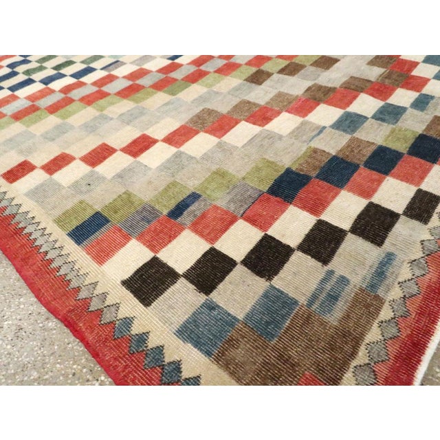 Ivory Galerie Shabab Collection Mid-20th Century Handmade Turkish Anatolian Small Room Size Carpet For Sale - Image 8 of 10