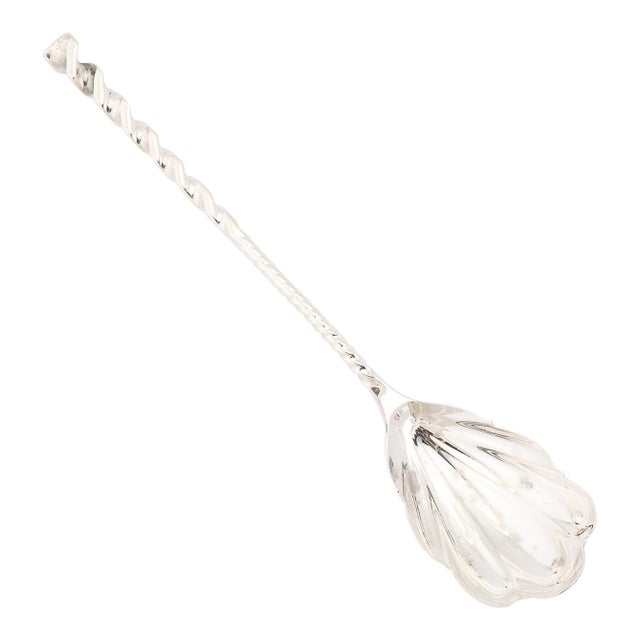 Arts & Crafts Movement Sterling Silver Sugar Spoon Signed Whiting Manufacturing For Sale