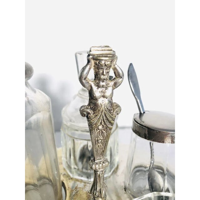 Antique Silver-Plated Table Service Set, 1900s, Set of 8 For Sale - Image 9 of 16