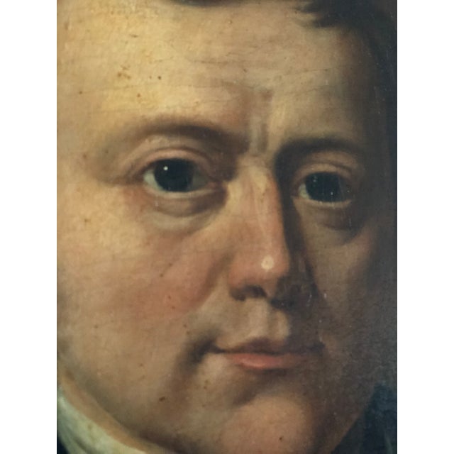 19th Century Antique Original Oil Painting of a Dutch Gentleman, 19th Century Portrait For Sale - Image 5 of 13