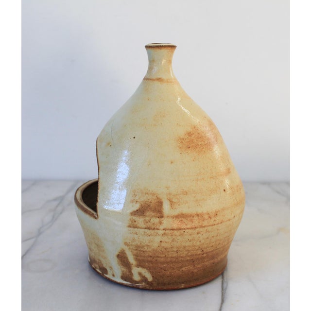 Vintage Studio Pottery Glazed Vessel For Sale - Image 4 of 12
