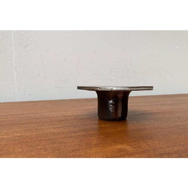 Vintage German Studio Pottery Candle Holder, 1970s For Sale - Image 12 of 17