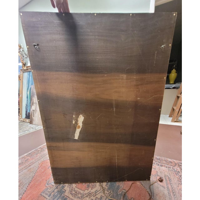 1970s Candle Lit Gilt & Beveled Glass Mirror For Sale - Image 4 of 11