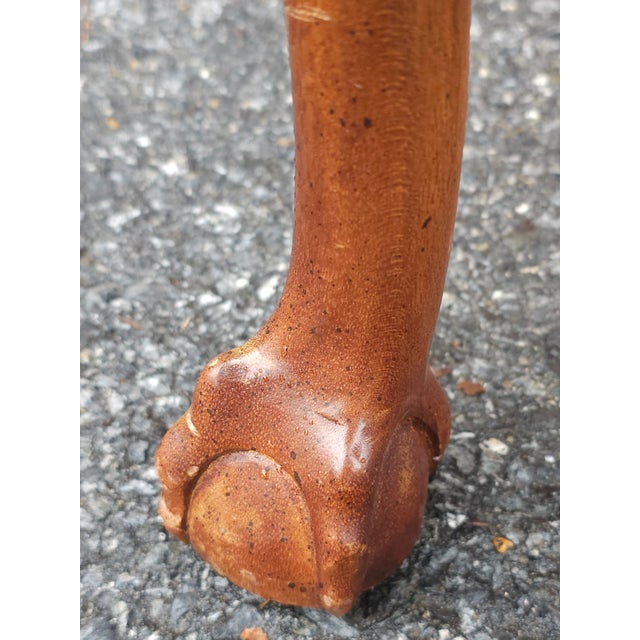 Late 20th Century Lane Furniture Chippendale Style Banded Mahogany and Oak Side Table For Sale In Washington DC - Image 6 of 10
