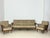 Wood Vintage Chippendale Sofa and Armchairs, 1960s, Set of 3 For Sale - Image 7 of 11