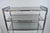 Metal Mid Century Modern Baughman Style Chrome Smoked Glass Etagere Bookcase Shelf For Sale - Image 7 of 11