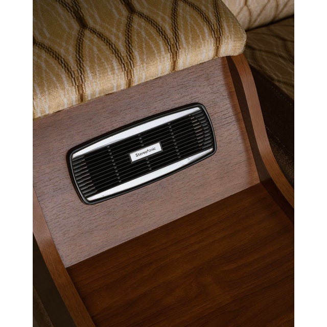 1970s Radio Sofa With a Stereo Console For Sale - Image 4 of 10