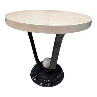 Vintage Parchment Table, 1980s For Sale
