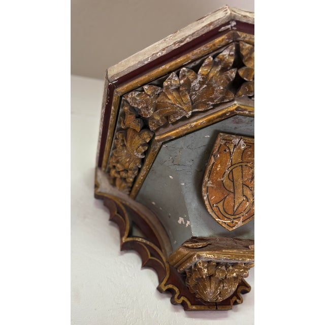 Wood 19th Century Painted Corbel For Sale - Image 7 of 14