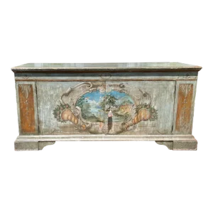 18th C Style Italian Venetian Paint Decorated Buffet Sideboard Credenza