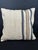 Turkish Hemp Pillow Cushion Natural Beige Blue Cushion Cover 20"x20" For Sale - Image 4 of 4